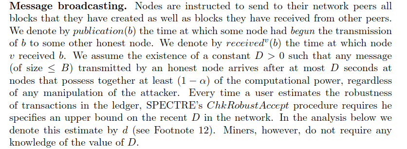 SPECTRE Network Model